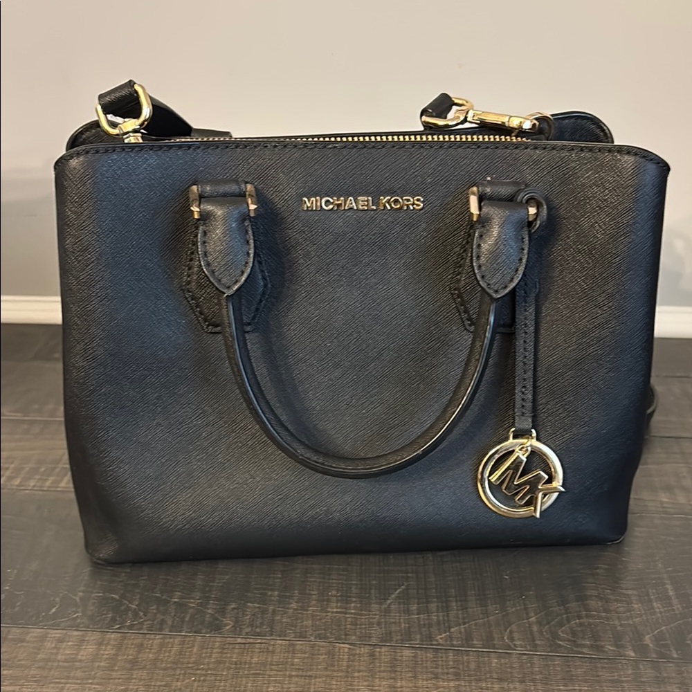 Michael Kors Black Leather Handbag